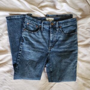 Madewell High Rise Cali Demi Boot Jeans Size 28 Medium Wash Classic